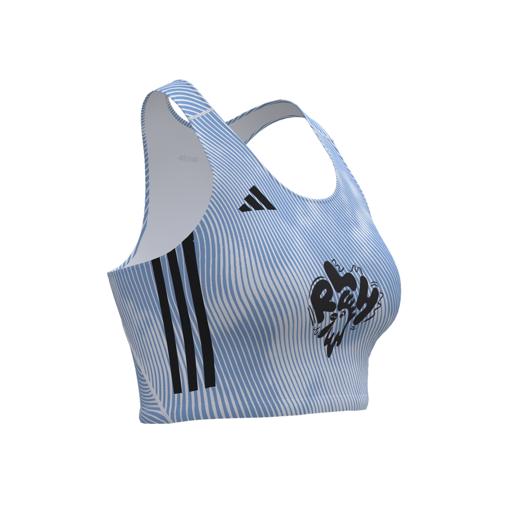 RLH ADIZERO WOMEN'S CROPTOP - STRIPED