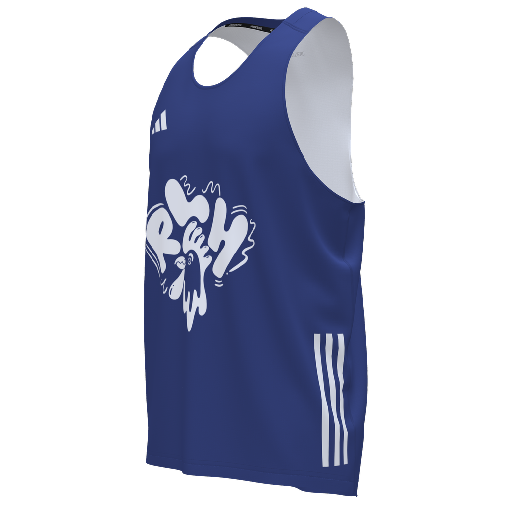 RLH ADIZERO MEN'S SINGLET - SOLID BLUE